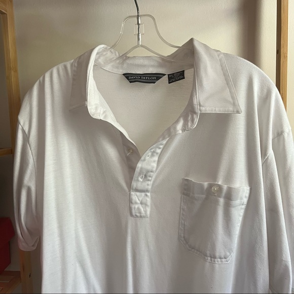 casual white buttoned top - Picture 4 of 4